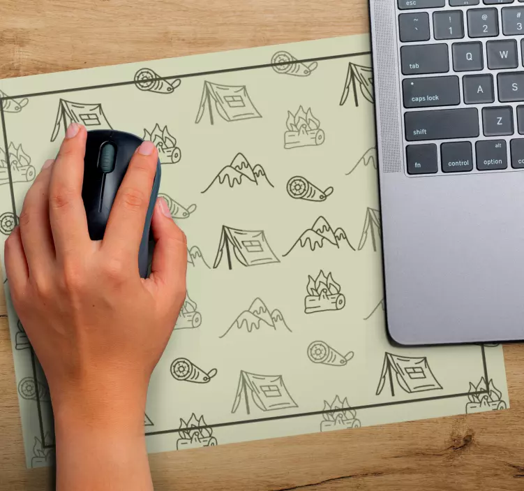 Original mouse pad with camping themed designs - TenStickers