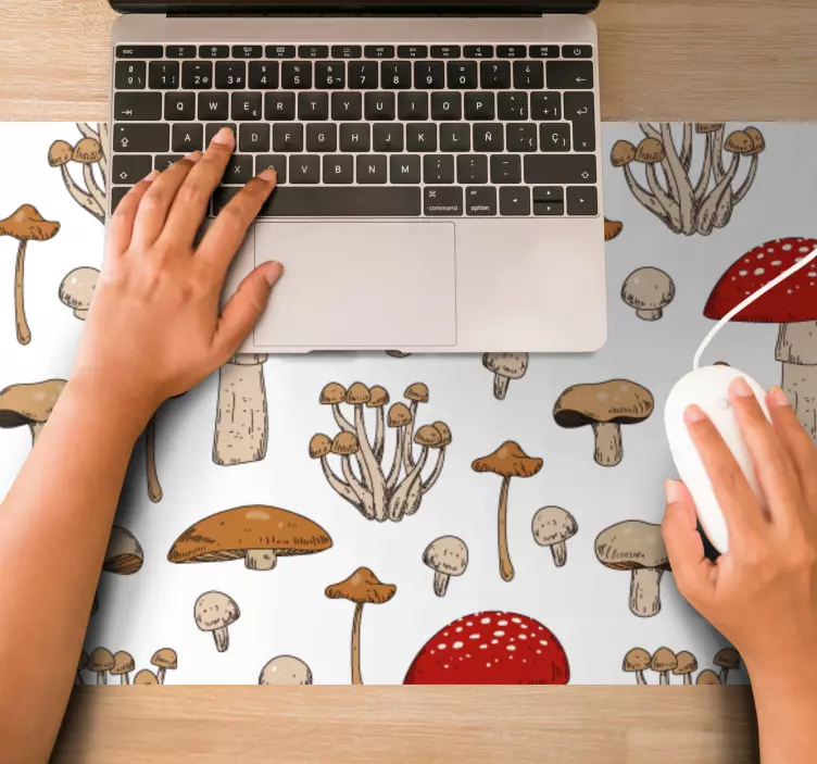 Original mouse pad with charming mushroom design - TenStickers