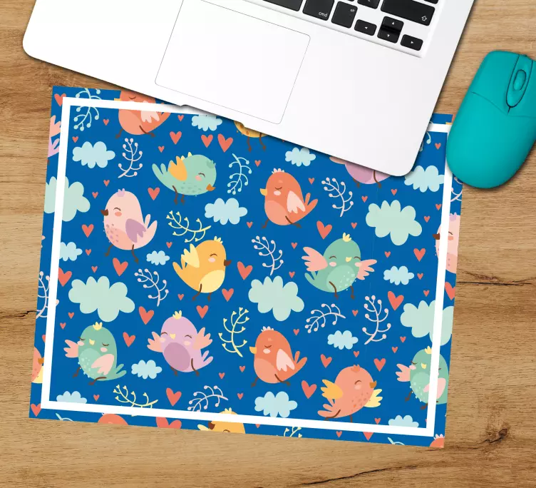 Original mouse pad with colorful bird designs - TenStickers