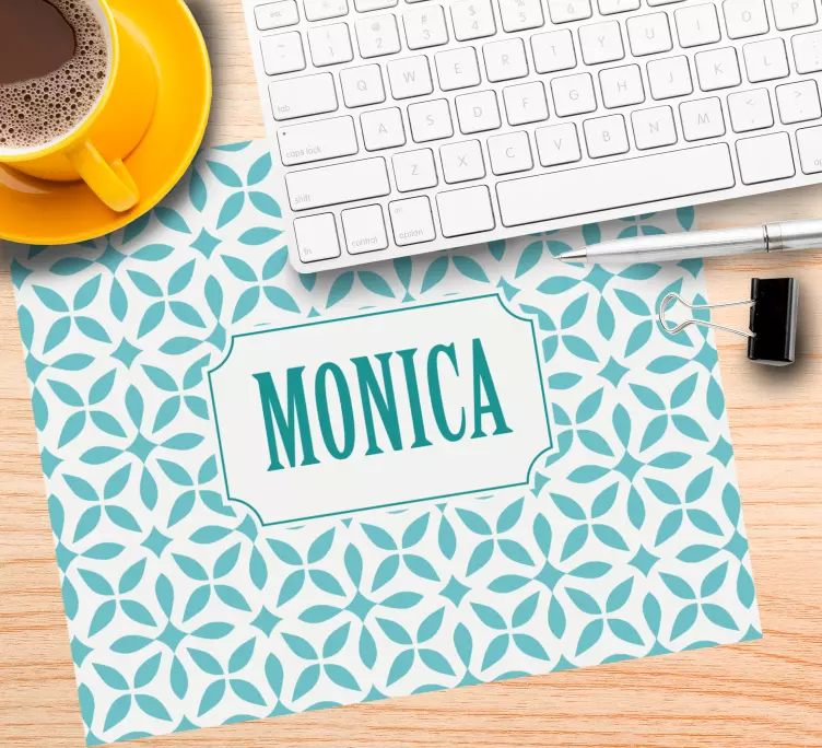 Personalised mouse mat elegant custom name - TenStickers