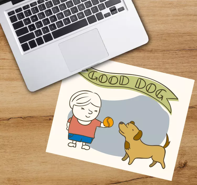 Personalised mouse mat happy child playing - TenStickers