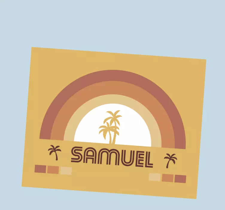 Personalised mouse mat personalized rainbow design - TenStickers