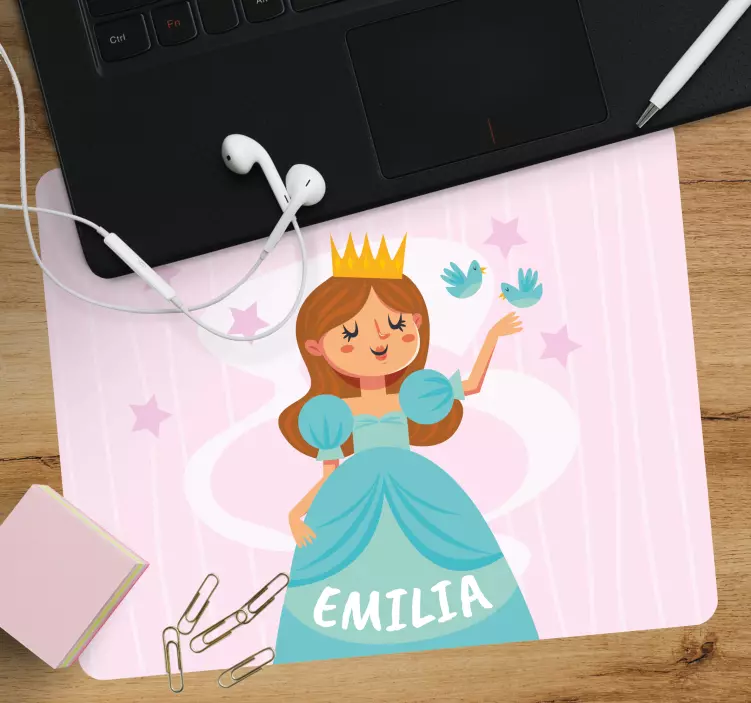 Personalised mouse mat princess character figure - TenStickers
