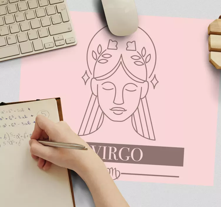 Personalised mouse mat virgo zodiac symbol - TenStickers