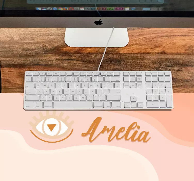 Personalised mouse mat with custom eye graphic - TenStickers