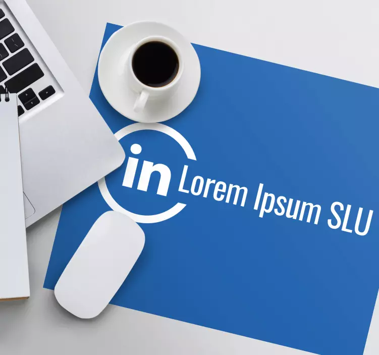 Personalised mouse mat with logo and text - TenStickers