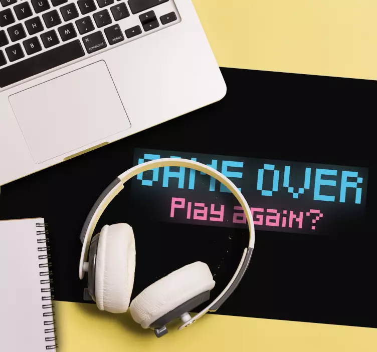 Retro game message gaming mouse pad - TenStickers