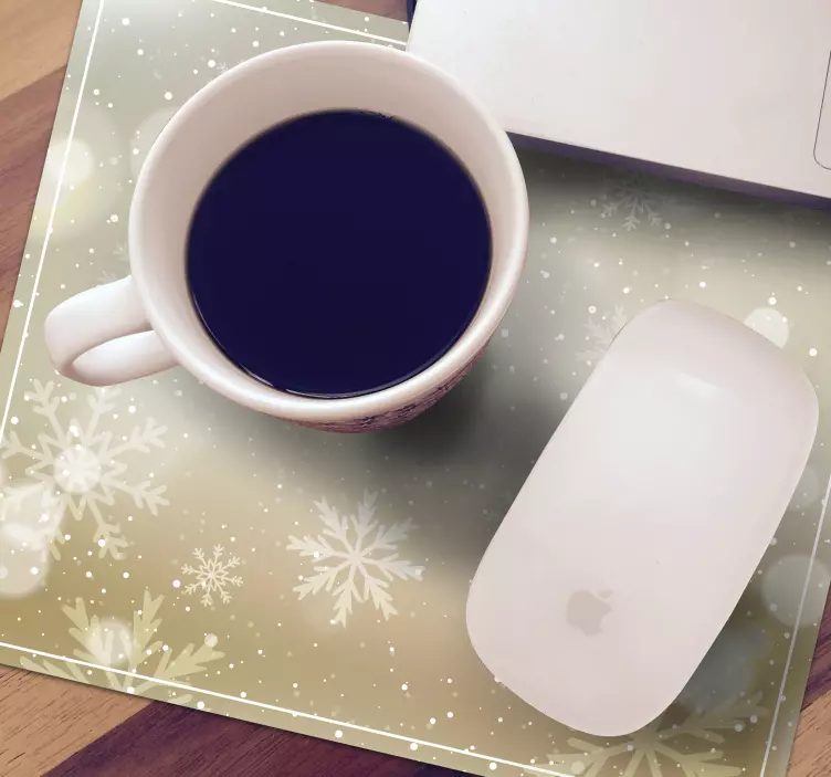 Snowflake Background christmas mousepad - TenStickers