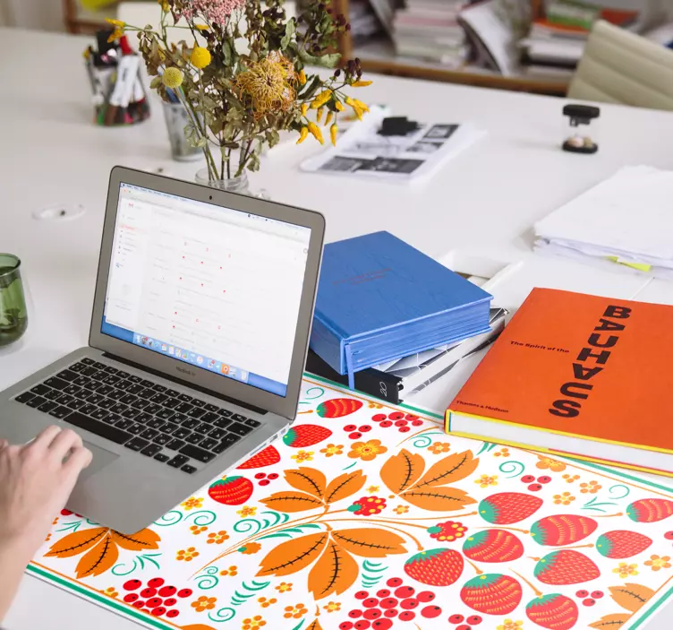 Strawberry Russian pattern original mouse pad - TenStickers