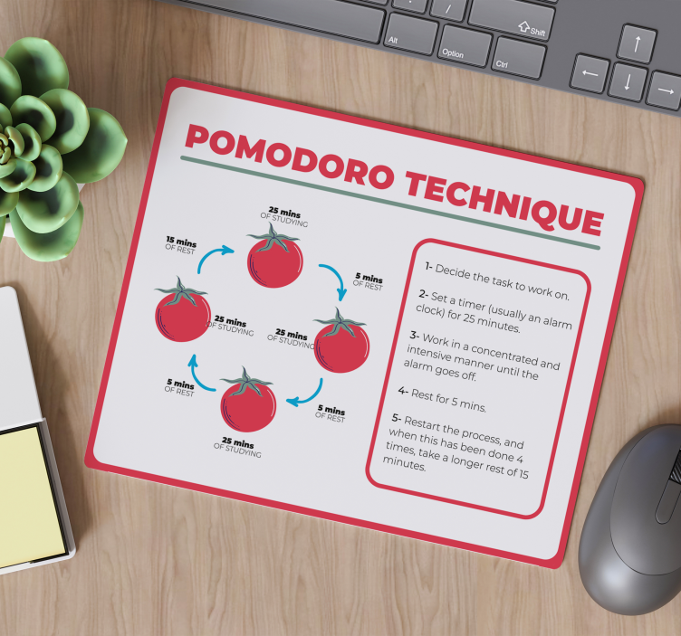 Study technique original mousepad - TenStickers