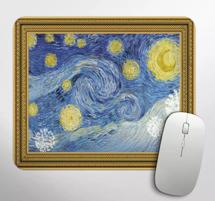 Van Gogh classic painting vinyl mouse pad - TenStickers