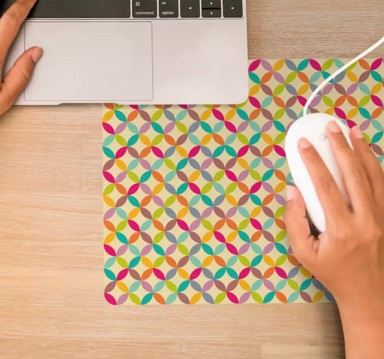 Vibrant angular forms mouse pad patterns - TenStickers