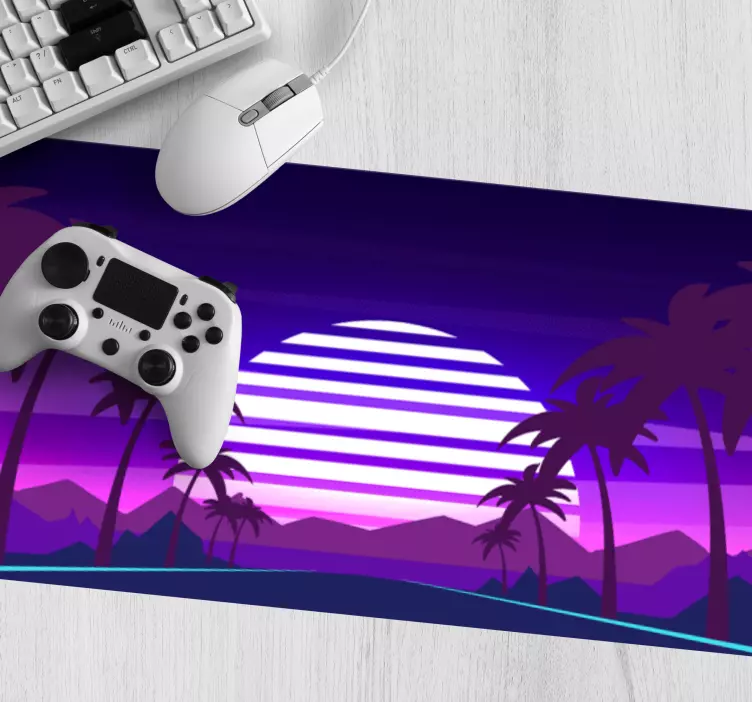 Vibrant sunset landscape gaming mouse pad - TenStickers