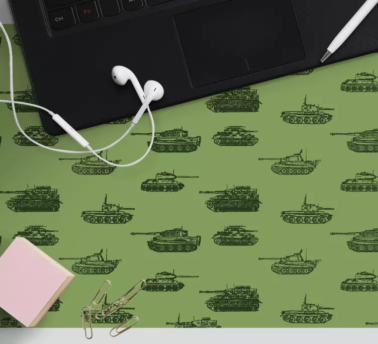 War Tanks original XXL mouse pad - TenStickers