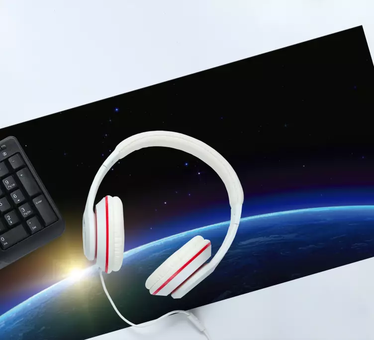 World map mouse pad celestial horizon view - TenStickers