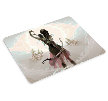 Samurai warrior princess anime mouse pad - TenStickers