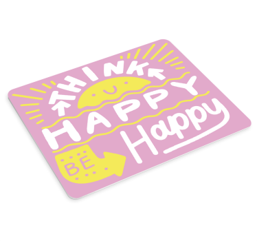 Think positive mouse pad with quotes - TenStickers