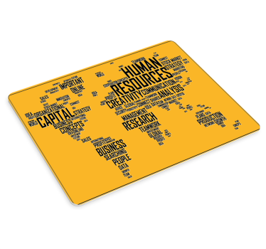 Mouse pad quotes business insights map - TenStickers