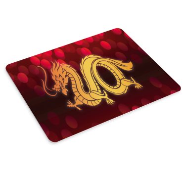 Anime mouse pad golden dragon art design - TenStickers