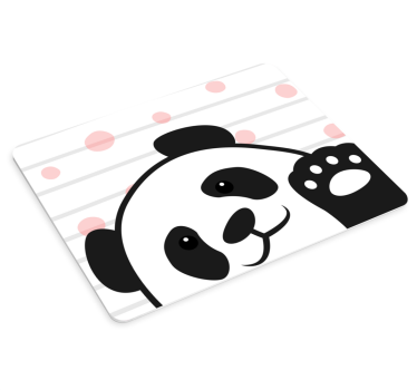 Panda waving paw anime mouse pad - TenStickers