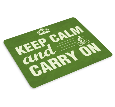 Mouse pad quotes keep calm and ride on - TenStickers