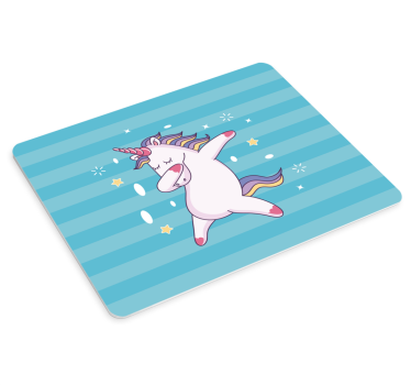 Anime mouse pad with dancing unicorn design - TenStickers
