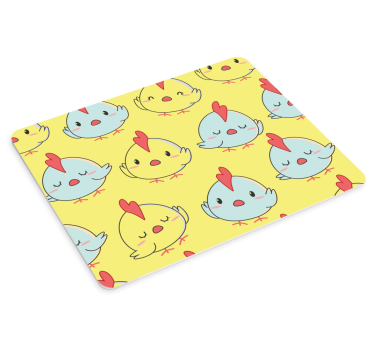 Anime mousepad with adorable chick characters - TenStickers