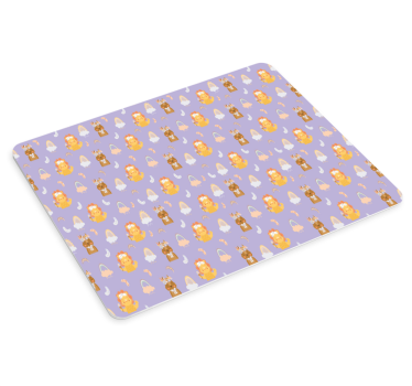 Anime mousepad with adorable animal characters - TenStickers
