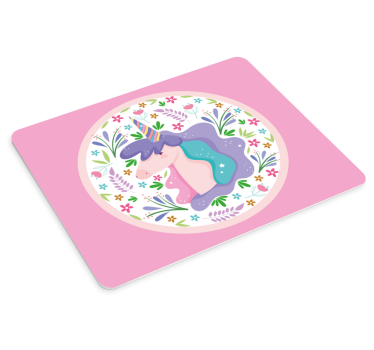 Anime mouse pad featuring playful unicorn illustration - TenStickers