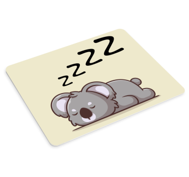 Anime mouse pad sleeping koala design - TenStickers