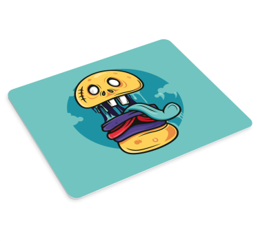 Anime mouse pad with animated skull design - TenStickers