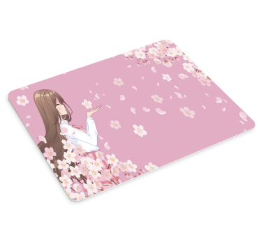 Anime mouse pad with charming floral design - TenStickers