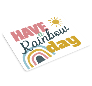 Mouse pad quotes have a rainbow - TenStickers