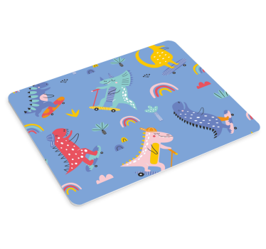 Anime mouse pad whimsical dinosaur adventures - TenStickers
