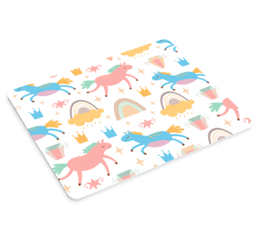 Anime mousepad with adorable unicorn designs - TenStickers