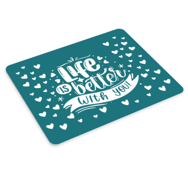 Mouse pad quotes heartfelt life messages - TenStickers