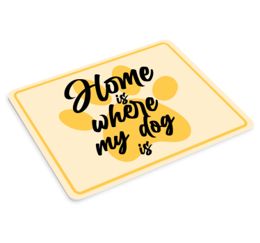 Mouse pad quotes paw print inspiration - TenStickers