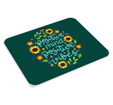 Mouse pad quotes positive mindset messages - TenStickers
