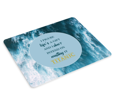 Mouse pad quotes inspirational waves sayings - TenStickers