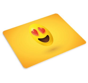Mouse pad quotes love emoji expression - TenStickers