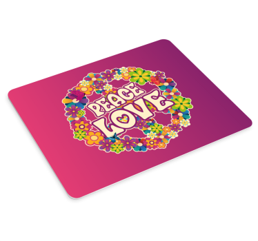 Mouse pad quotes colorful floral harmony - TenStickers