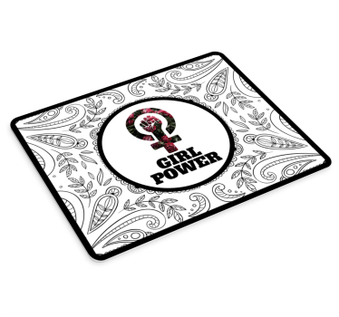 Mouse pad quotes empowerment floral design - TenStickers
