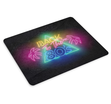 Mouse pad quotes retro neon style - TenStickers