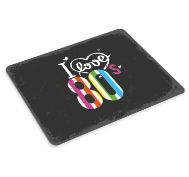 Mouse pad quotes colorful 80's love - TenStickers