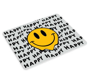 Mouse pad quotes smiley face emblem - TenStickers
