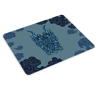 Anime mouse pad with dragon motif illustration - TenStickers