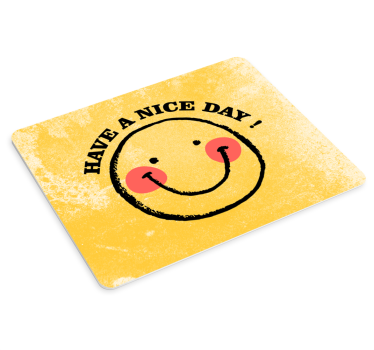 Mouse pad quotes happy smiley face quotes - TenStickers