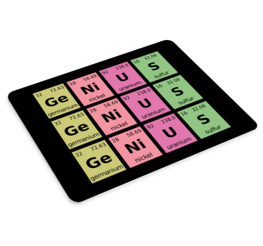 Mouse pad quotes periodic table design - TenStickers