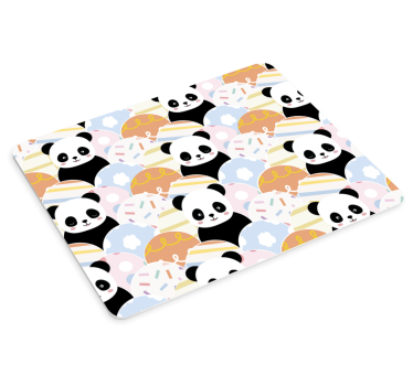 Anime mousepad with adorable panda design - TenStickers