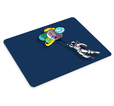 Anime mousepad astronaut with balloons - TenStickers
